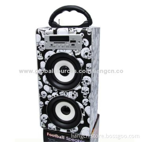 Portable Stereo Sound Outdoor Wooden Speaker with Bluetooth Optional